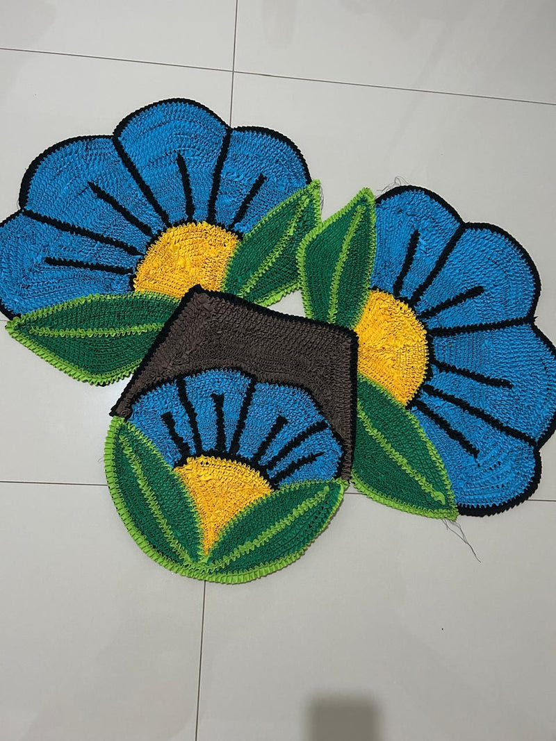 Kit Cozinha + Kit Banheiro 6 Tapetes Frufru - Promo Fim de Ano