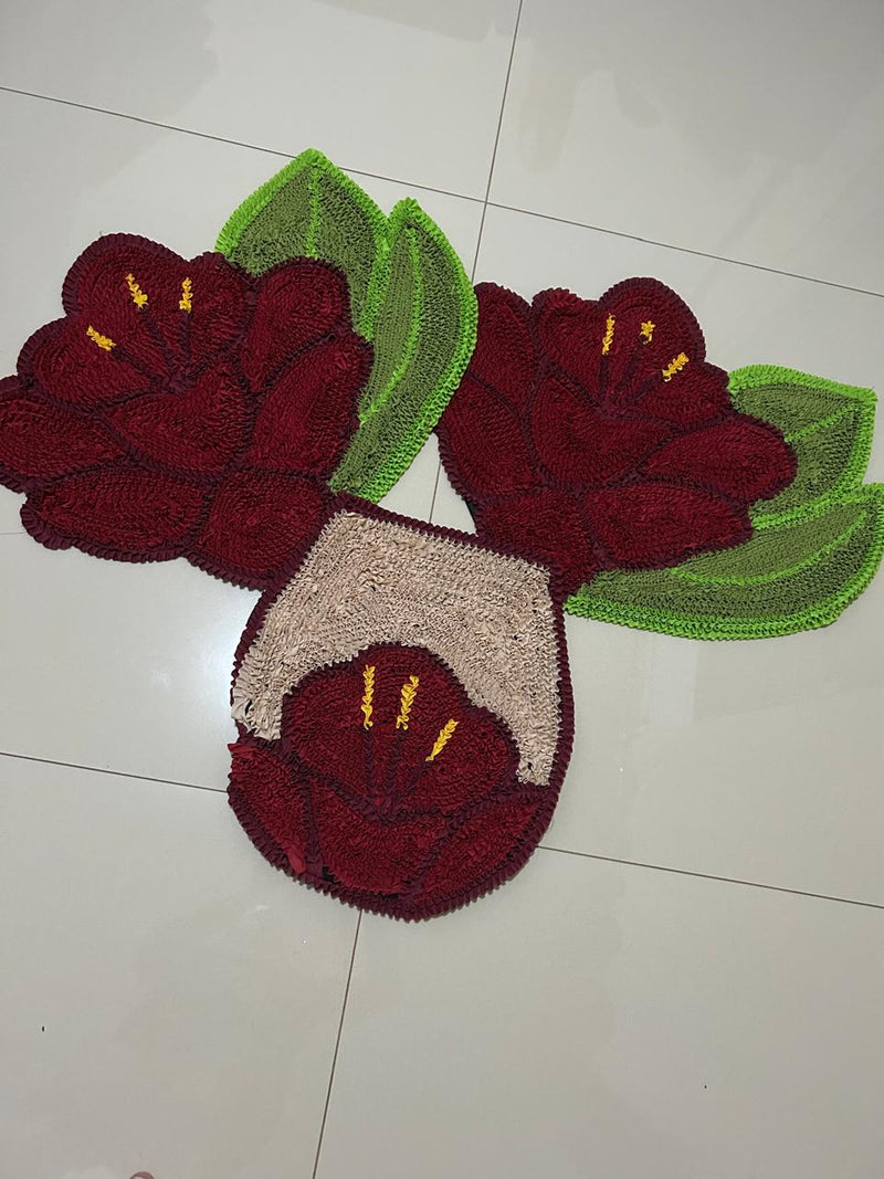 Kit Cozinha + Kit Banheiro 6 Tapetes Frufru - Promo Fim de Ano