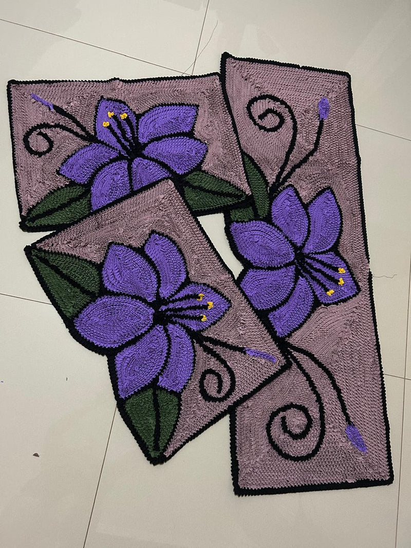 Kit Cozinha + Kit Banheiro 6 Tapetes Frufru - Promo Fim de Ano